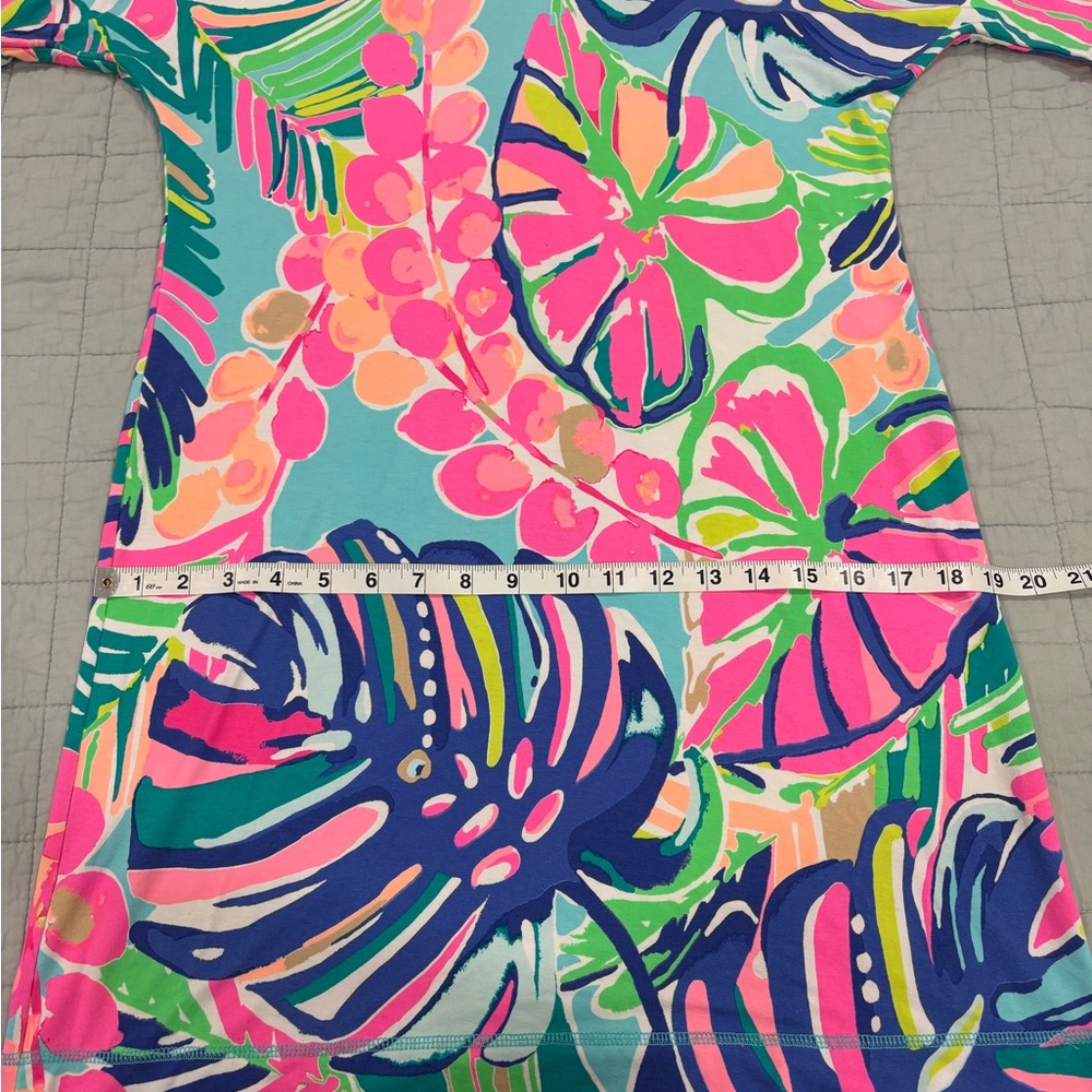 Lilly Pulitzer SAMPLE Short Sleeve Dress Multi Exotic‎ Garden Size Small - Picture 7 of 10